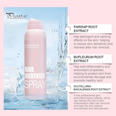 Hair Identifier Spray for Face Shaving Skin Body All-Natural Plant Extracts Moisturizing Facial Shave Hair Care Spray with Eyebrow Razors Delicate
