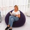 Inflatable PVC Lazy Sofa Recliner - Foldable Football-Design Seat for Balcony & Office Leisure