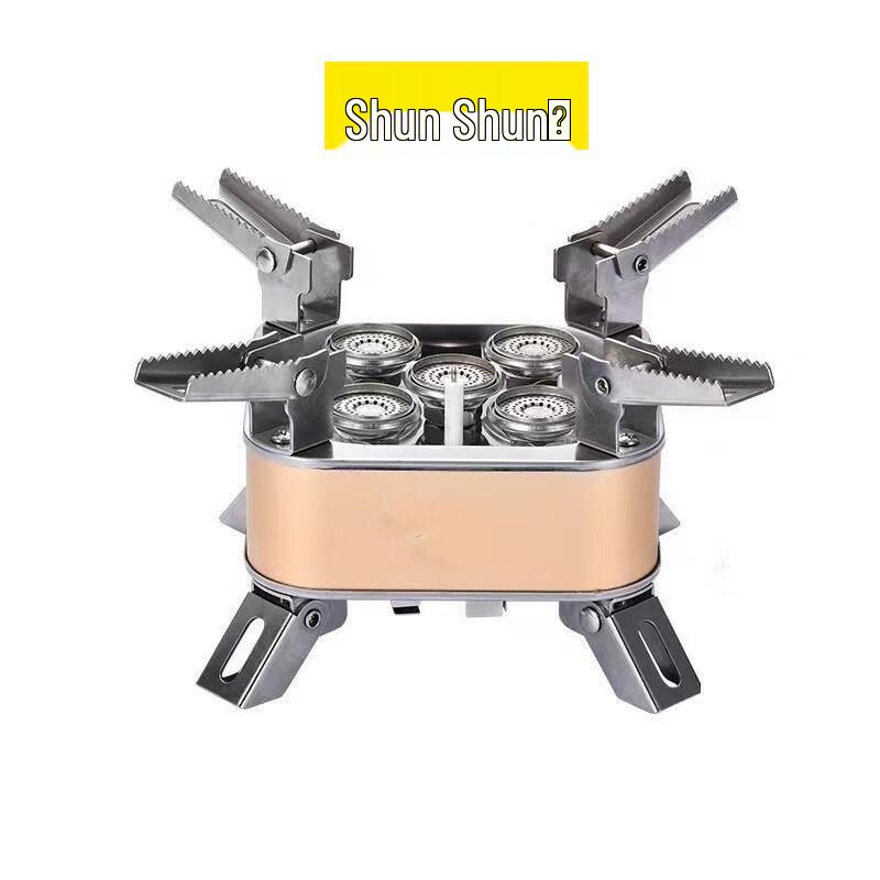 Portable Outdoor Fierce Flame Gas Stoves & Adapters