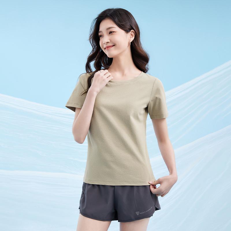 Sports t-shirt women summer yoga fitness running women short sleeved loose round neck short sleeved JS