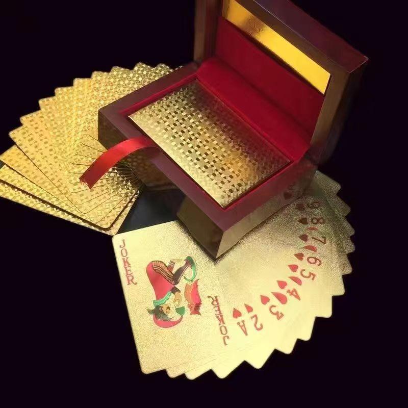 Gold Waterproof Playing Cards - Poker Deck for Parties and Games