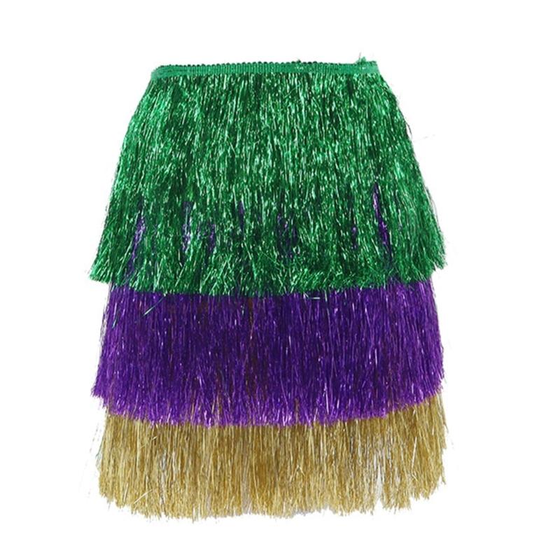 Accessoires de Costume Mardi Gras Franges Jupe Jambières Manchettes Costume Cosplay Halloween pour Carnaval Mascarades