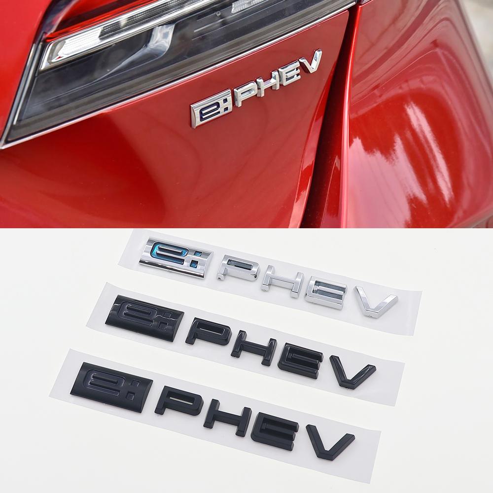 1ks 3D ABS e: Samolepka s logem PHEV auta Odznak na zadní nárazník Auto Zadní kufr Znaky Samolepky Doplňky pro styling BT