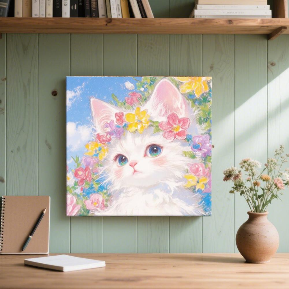 Oil Painting By Number House Tree DIY Digital Oil Painting Scenery Drawing Numbers Adults Kit Cat Handmade Gift Home Decor Gifts
