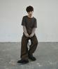 Seukeulaeteulpigsel Layered Border Long Sleeve [Brown]