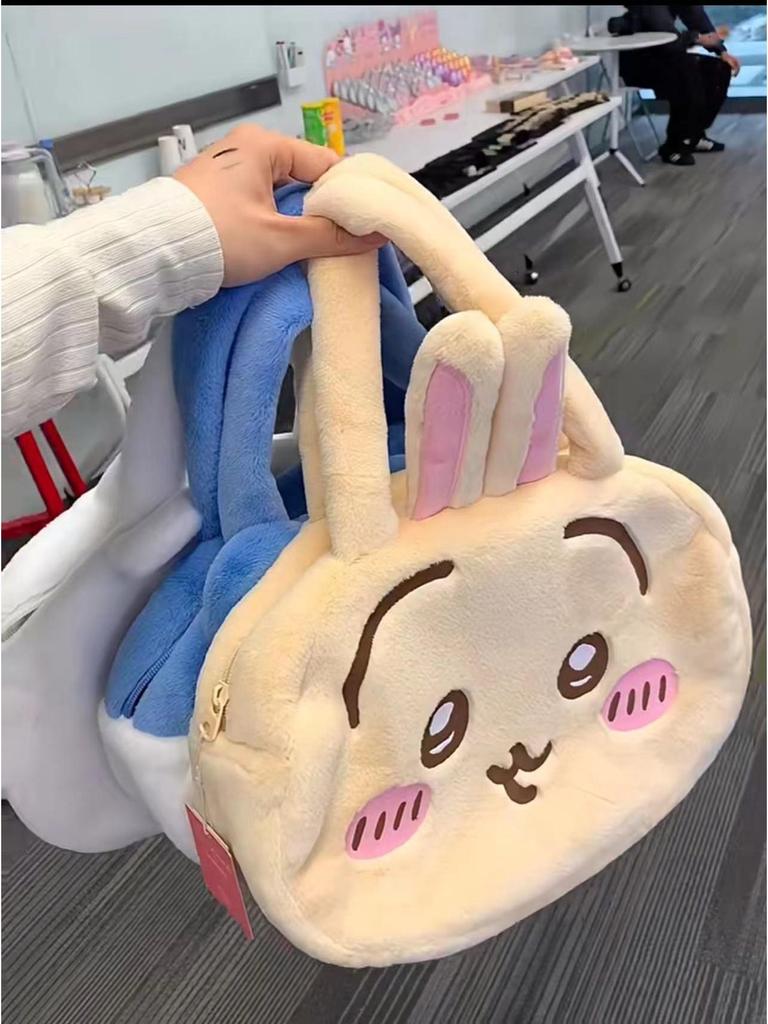 Chiikawa Usagi Hachi Velká hlava Tote Bag – Roztomilý dárek Ita Bag