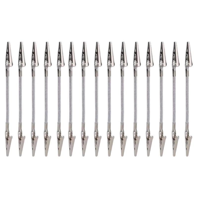 

Set of 15 Flexible Double Head Incenses Stick Holder Flexible Height Insect Coil Stand Clip For Indoor and Outdoor Use