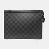 [Pre-Owned] Louis Vuitton Pochette Voyage MM 'Black Damier Graphite Canvas' - Very Good #HGF4N7