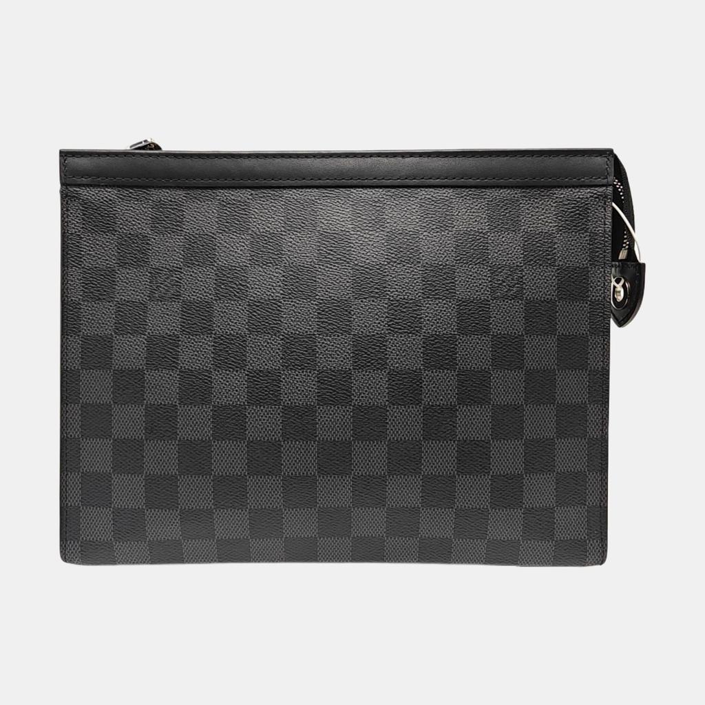 [Pre-Owned] Louis Vuitton Pochette Voyage MM 'Black Damier Graphite Canvas' - Very Good #HGF4N7