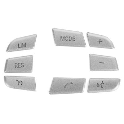 8 buc autocolant din aliaj de aluminiu pentru buton de volan, potrivit pentru seria 123457 X1 X3 X5