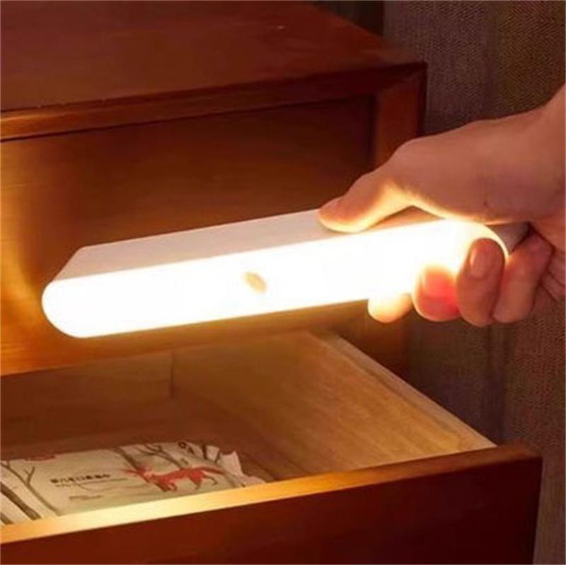 High Power Smart Motion-Sensing Light Strip Plug-in or Rechargeable Automatically Illuminates At Night Cabinet Light Hallway Light Bedroom Light