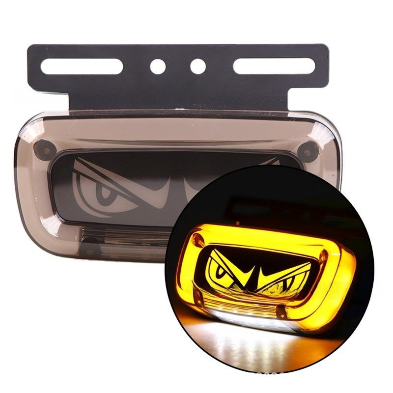 LED Side Marker Lights Creative Devil’s Eyes Design IP68 Waterproof Signal Light Width Indicator Light For 12V/24V Truck Trailer