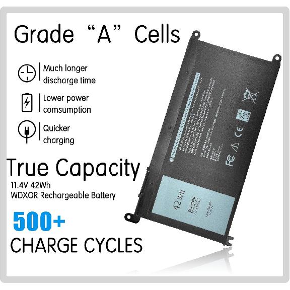 WDXOR WDX0R Battery Replacement for Dell Inspiron 13 15 5000 7000 5570 7579 7378 5567 7573 5565 5379 5378 Latitude 3490 3590 3340 3390 Vostro 5468