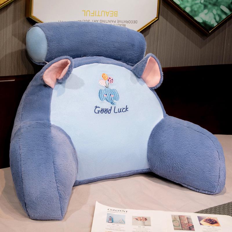 Ice Bean Latex Large Soft Backrest Pillow for Bed – Dormitory Reading & Lumbar Support