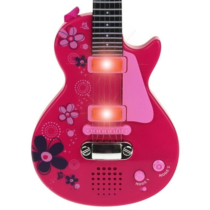 Electric Guitar For Kids Rock Metal Strings Pink
