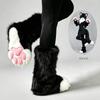 Handmade Fursuit Paw Socks Indoor Cosplay Cat Feet Costume Accessory Furry Fan Convention Wear