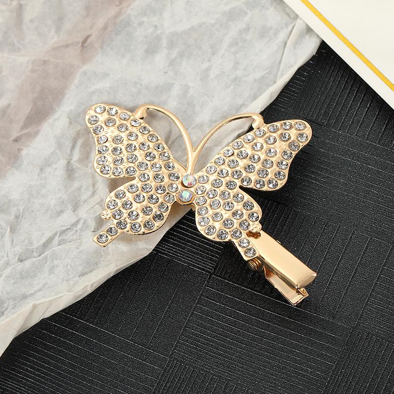 New French Style Metal Diamond-Encrusted Pearl Headdress Hair Clip Butterfly Rabbit Sweet Girl Style Hair Accessories
