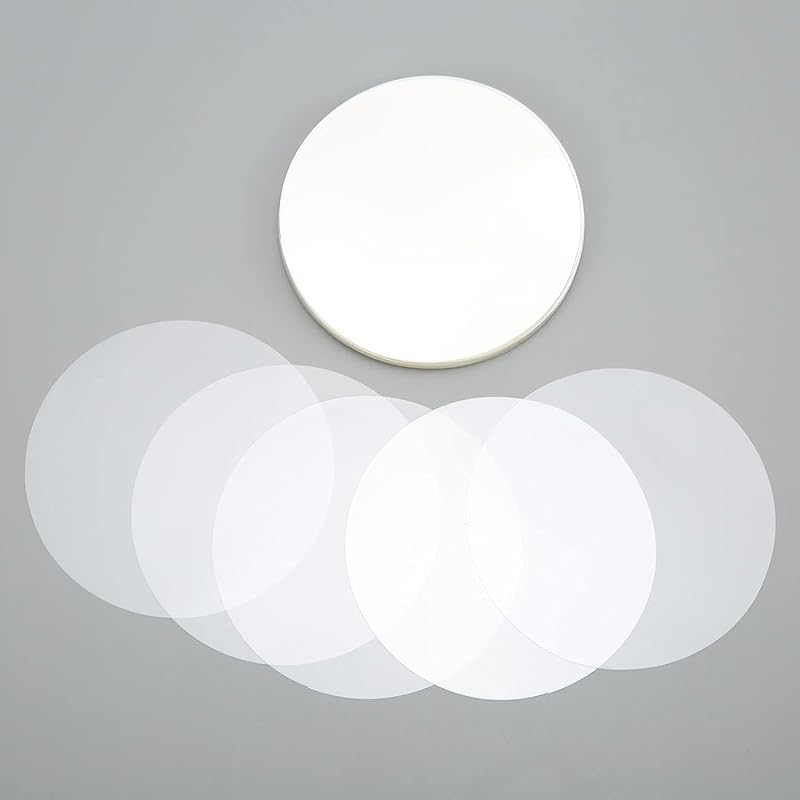 Clear Badge Film,200Pcs PVC Transparent Badge Protective Film Plastic Circle Mylars Protective Sheet Button Maker Circle Mylars for Round Badge 25MM