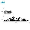 MORYTRADE Body Stickers, Side Decals, 4x4, Mountain, Outdoor, 150x28cm, Set of 2, White