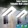 Solar Wall Light with 120° Foldable Head, Remote Infrared Sensing 3 Lighting Modes Waterproof Efficient Solar Panel