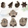 Plastic Christmas Cookie Mold Creative Press Cookie Mold Four-Piece Set of Kitchen Baking Tools Cookie Mold(4pcs/set)