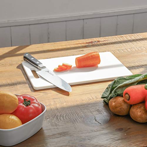 Pearl Metal Antibacterial Cutting Board, Medium, 320 x 200 x 10 mm, White, HB-1529