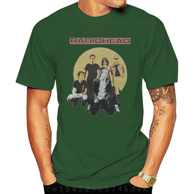 Summer Cotton T Shirt Radiohead Tshirt Unisex Unisex Fashion Short Sleeve TShirt Kids Hip Hop Tops Tees Rock Band Tshirt Music