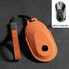 For Mercedes E Class W213 W205 E200 E260 E300 E320 AMG CLA 2018 2019 2020 Car Key Case Cover Auto Key Protected Shells Suede Fob