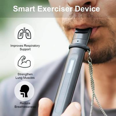 Smart Breathing Trainer, Breathing Exercise Device With Breath Monitor App To Strengthen Breathing Muscles