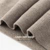Hengyuanxiang Men's 95.5% Wool 4.5% Cashmere Thickened Round Neck Sweater