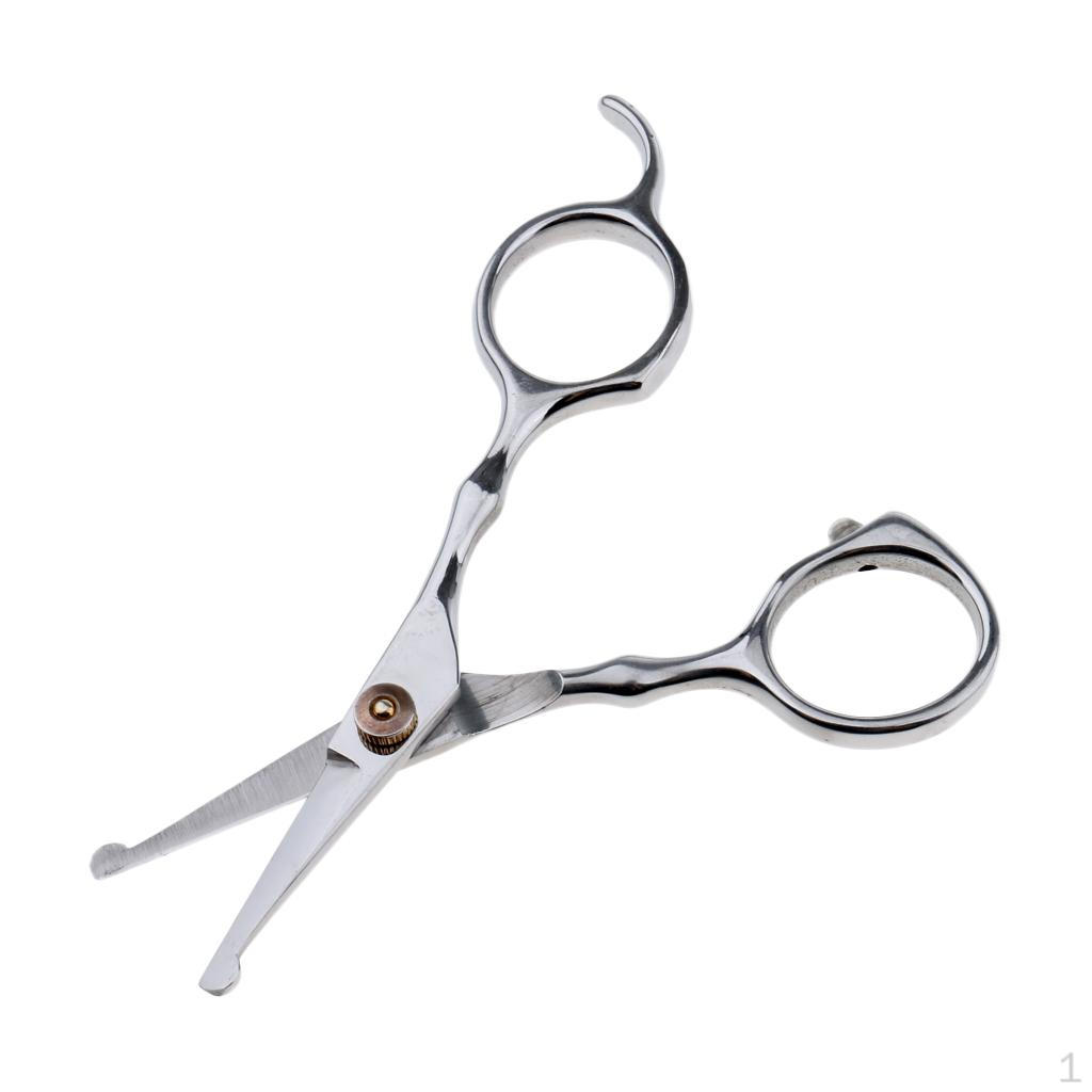 4.9inch Nose Hair Scissors Ear Facial Mustache Eyebrow Beauty With Round Tip