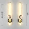 Chinese Cloisonné Enamel Brass Wall Lamp - Minimalist Bedside, Stair, Corridor & Living Room Light