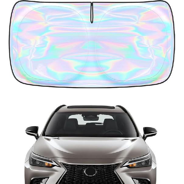 Windshield Sun Shade Cover For Kia Forte -2025 - Sunshade Compatible With Kia Forte Foldable Front Window Sunshade Sun Visor Protector Block UV Rays