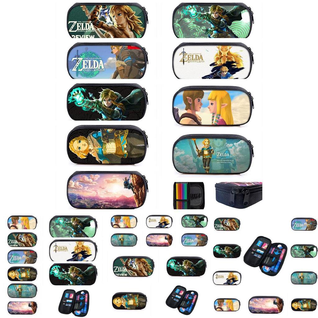 Legend Of Zelda Kingdom Tears Cartoon Pencil Case Durable And Breathable Polyester Material