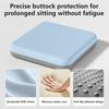 Memory Foam Car Seat Cushion - Breathable Ice Sliky Fiber Fabric, Pressure Relief & Anti-Slip, for Office Chairs, Dining Chairs