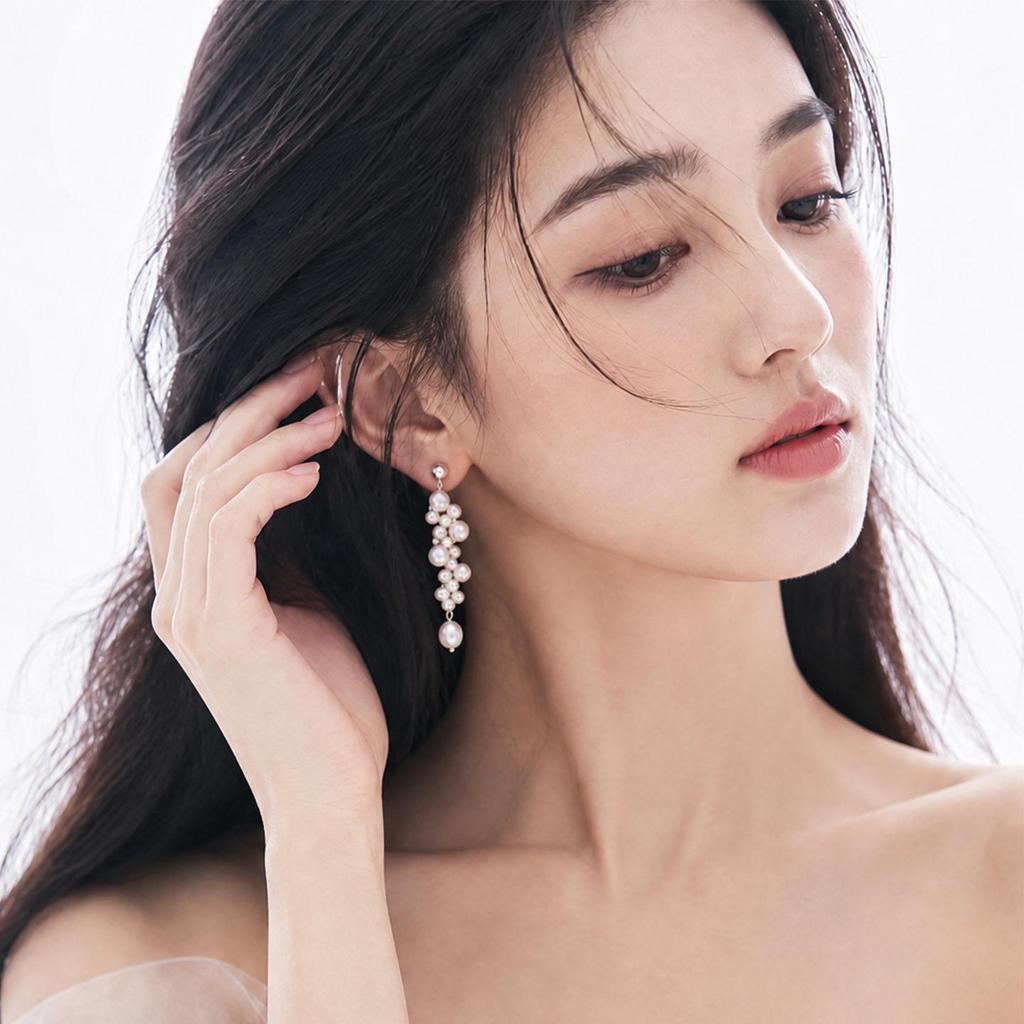 Elegant Freshwater Pearl Tassel Earrings - Chic, Fashionable, and Unique for Women
