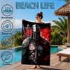 Knights Templar Symbol Beach Towel, Microfiber Beach Towel, Perfect For Pool, Beach, Travel, Home Decor Beach Party Fan Gifts