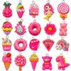 DIY Resin Pink Bear Lollipop Ornaments: Necklace, Earrings, Key Pendant Accessories