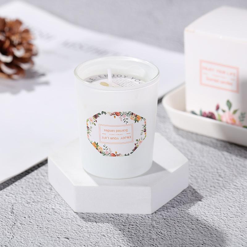 Stained Glass Cup Soy Wax Aromatherapy Candles Wedding Souvenir Fragrance Candles