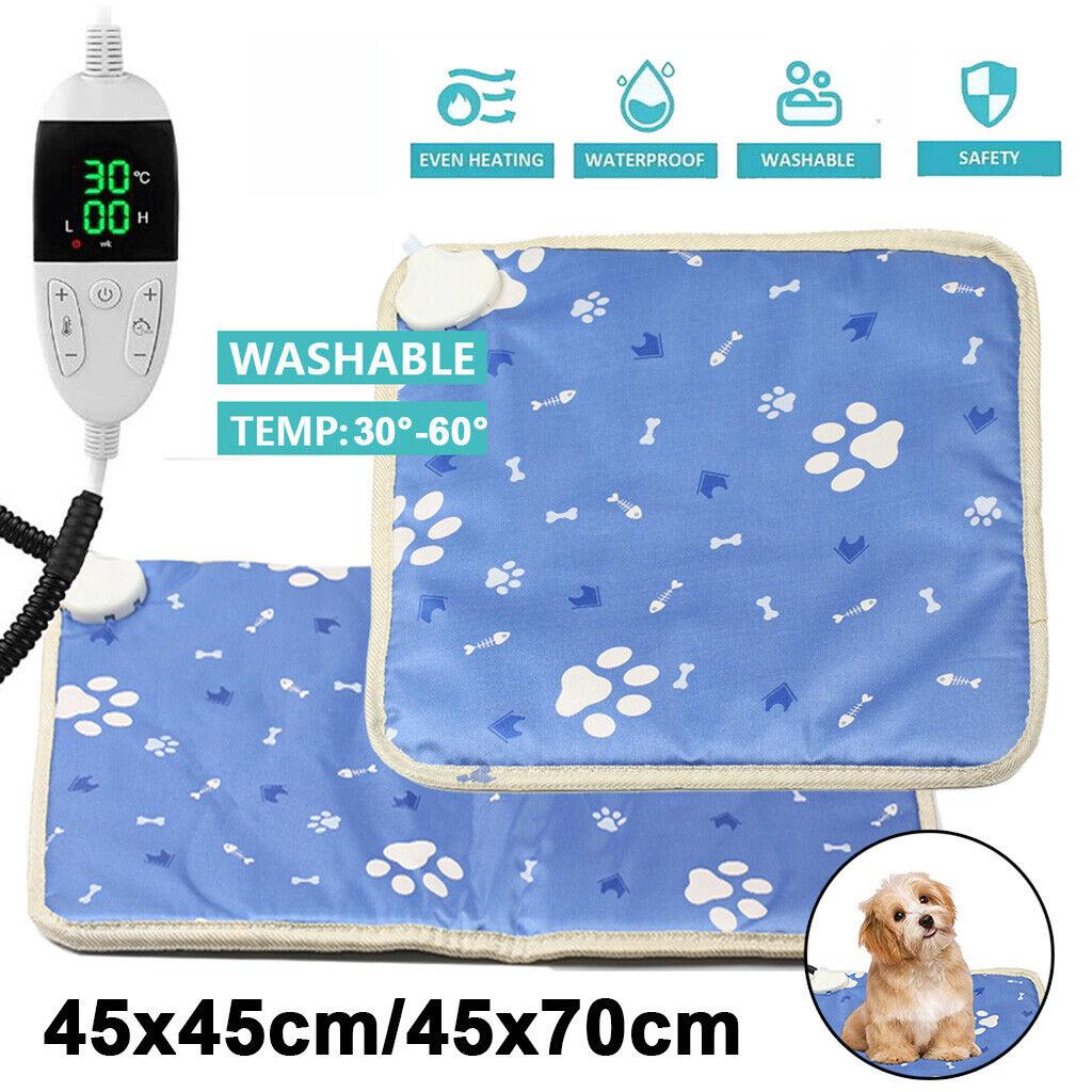 Wärmematte Haustiere Heizmatte Kissen Heizung Katze Hunde Heizdecke Wasserdicht 30W 45x45cm 45x70cm 25℃-55℃ 1 Stück Kabellänge