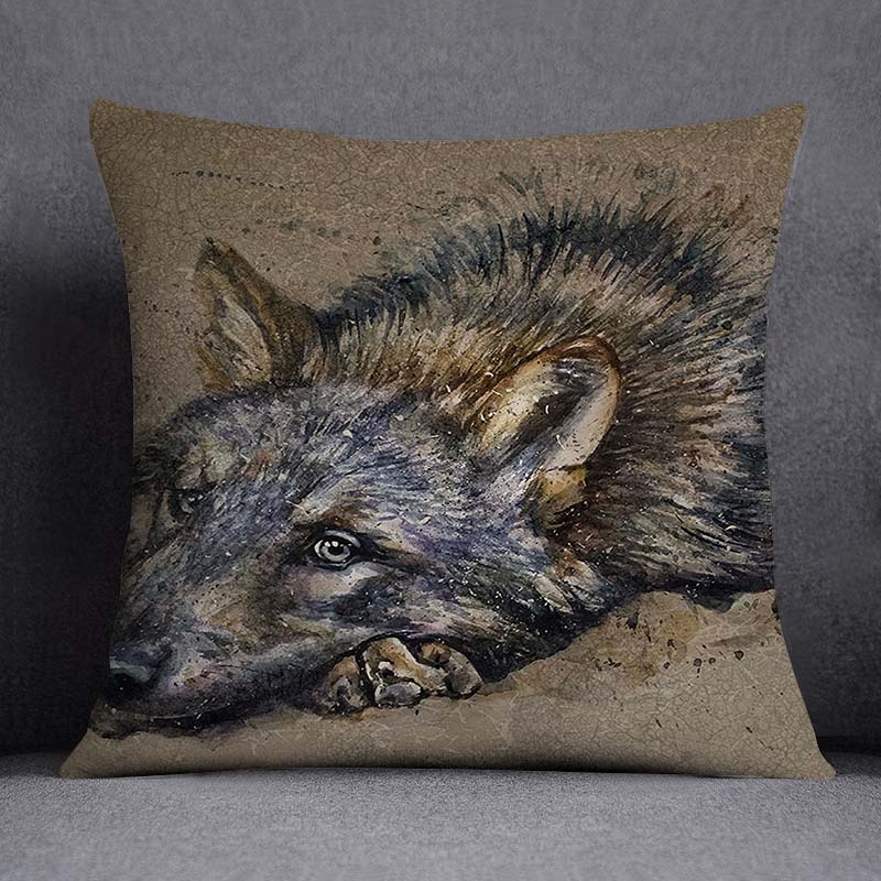 African Animal Beasts Home Decoration Pillowcase Square Pillowcase Home Office Decoration Cus On Cover