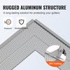 Gutter Guard, 152mm Width, Aluminum Leaf Filter DIY Gutter Cover, 26 PCS 264cm Total Length, 4mm Hole Diameter & 0.5mm Thick Raptor Gutter Guards Fits