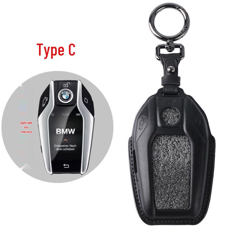 Genuine Leather Key Case for BMW 5 & 7 Series - Blade Key Compatible