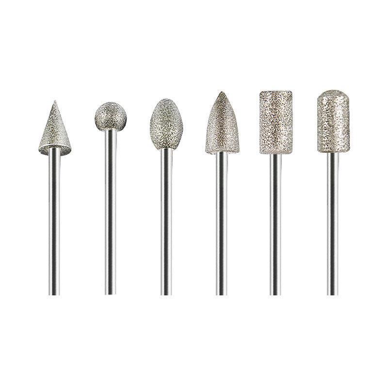3mm Diamond Grinding Heads for Electric Grinder – Cylindrical, Bullet, Umbrella, Ball Shapes