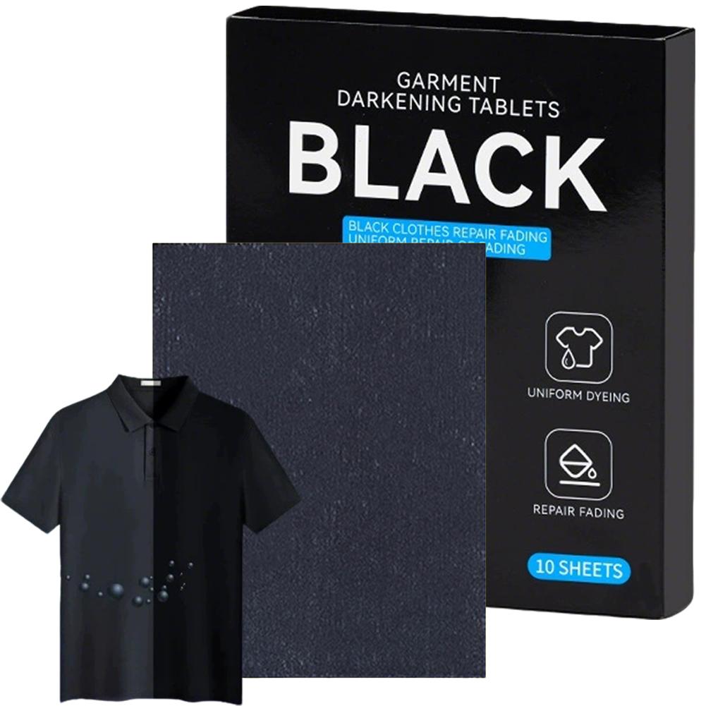

Portable Black Laundry Dye Tablets For Dark Clothes Color Protection & Restoration Sheet Easy Wash Anti-Greying Fabric Care Tool 1Pcs