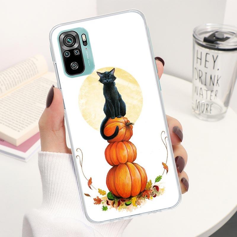 

Тыква Счастливой Осени Осенний Чехол Для Телефона Для Xiaomi Redmi Note 13 14 12S 12 11S 11T 11E Pro Plus 11 10 10S 4G 5G 14Pro Мягкий Si Note 13 Pro Plus