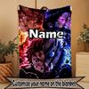 Individuelle Personalisierte Demon Slayer Druckdecke, Heimdekoration, Schlafzimmer, Sofa, Camping, Couch, Geschenke für Geburtstag Weihnachten