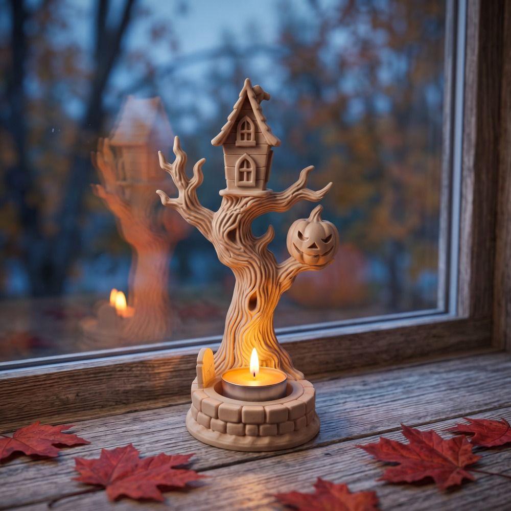 3D Printing Halloween Tree Branch Ornaments Retro Desk Ornaments  Halloween