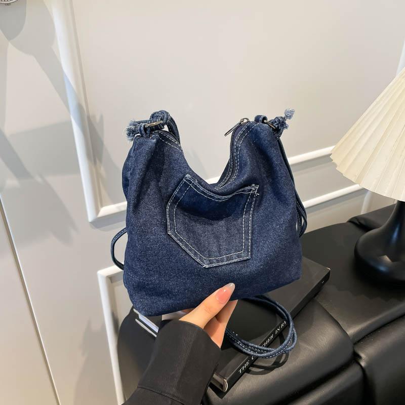 Jeansowa Torba Crossbody na Telefon Komórkowy Mini Torebka Damska Torba na Ramię