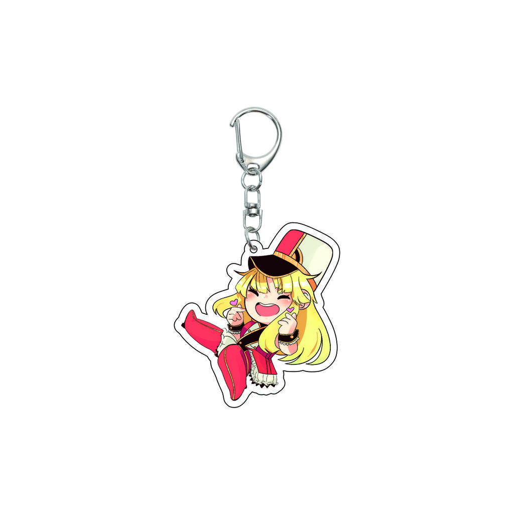 55MM Anime banG Dream Keychain Toyama Kasumi/Saya Yamabuki/Hanazono Tae Key Chain Acrylic Model Plate Christmas Gifts
